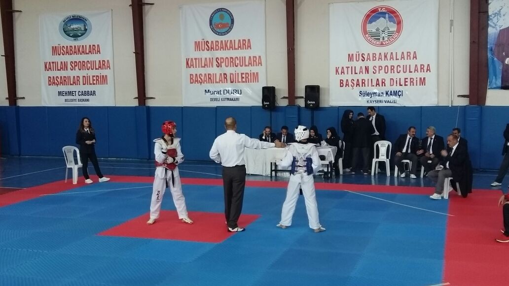 Develi’de 15 Temmuz Şehidi Murat Kocatürk Anısına Taekwondo Turnuvası Düzenledi