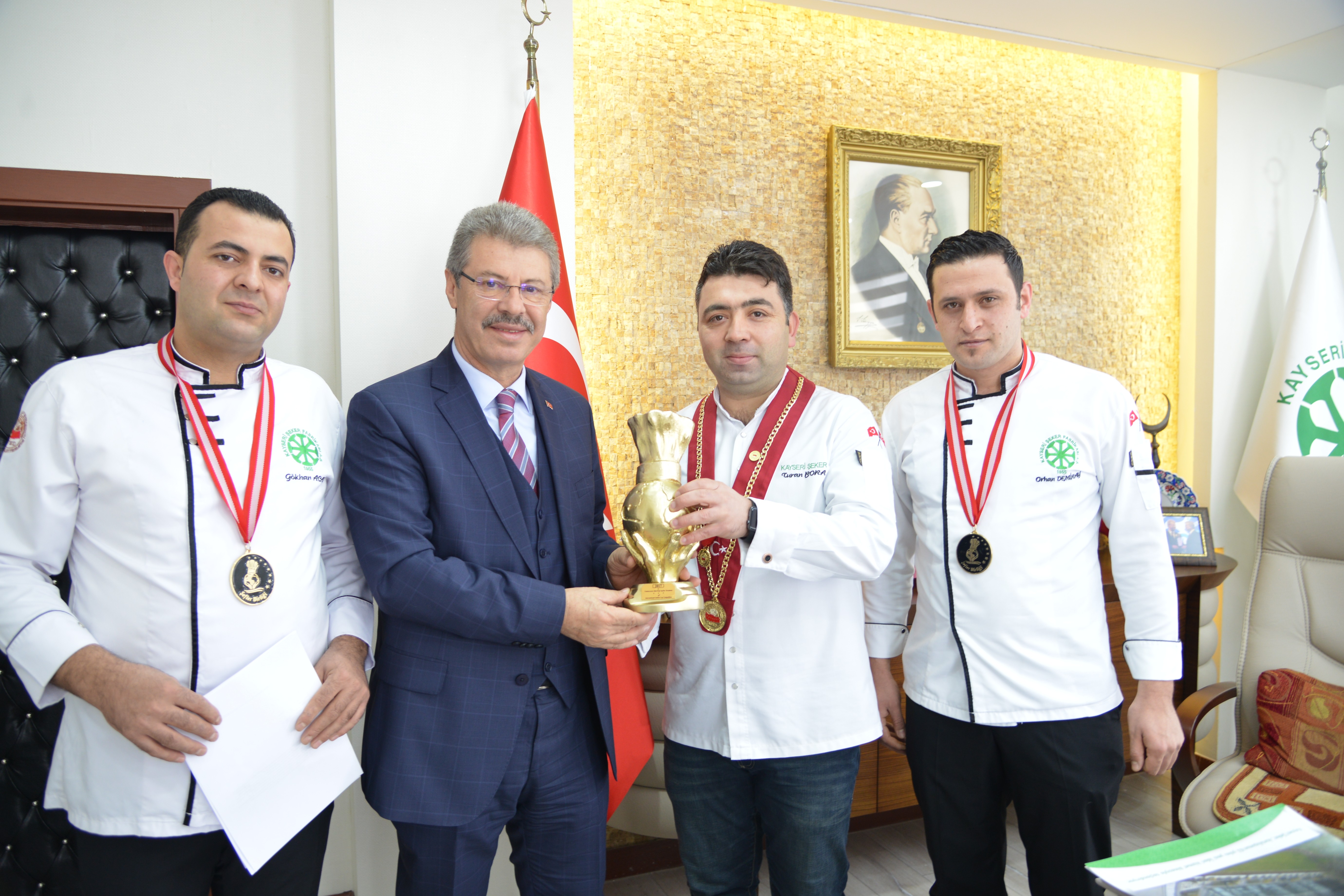 Ulusal Modern Türk Mutfağı Yemek Yarışması’nda Kayseri Şeker Aşçıları Birinci Oldu