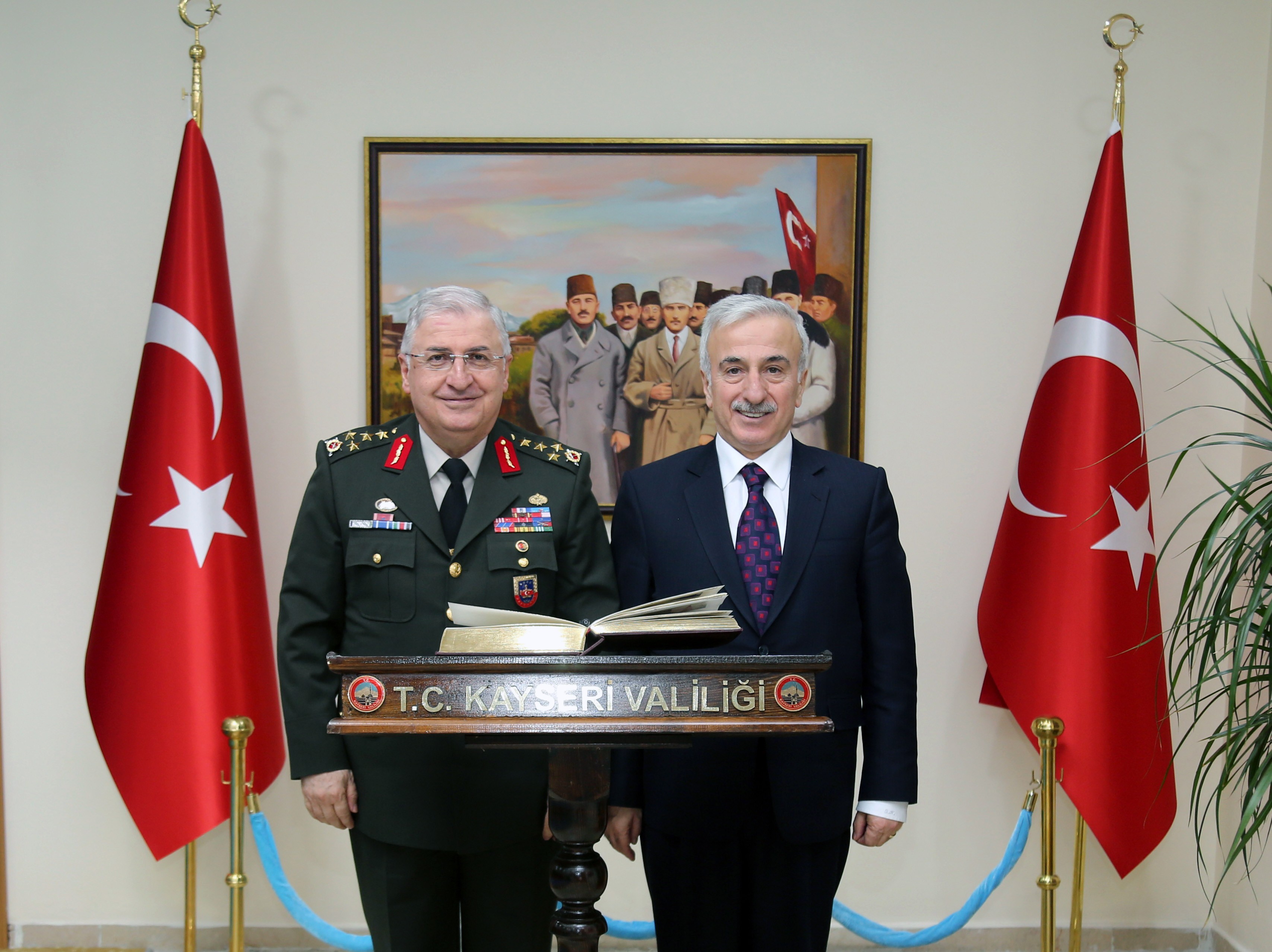 Jandarma Genel Komutanı Orgeneral Yaşar Güler Valiliği ziyaret etti