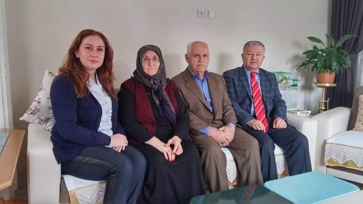 Kaymakam Murat Duru şehit ailelerini ziyaret etti