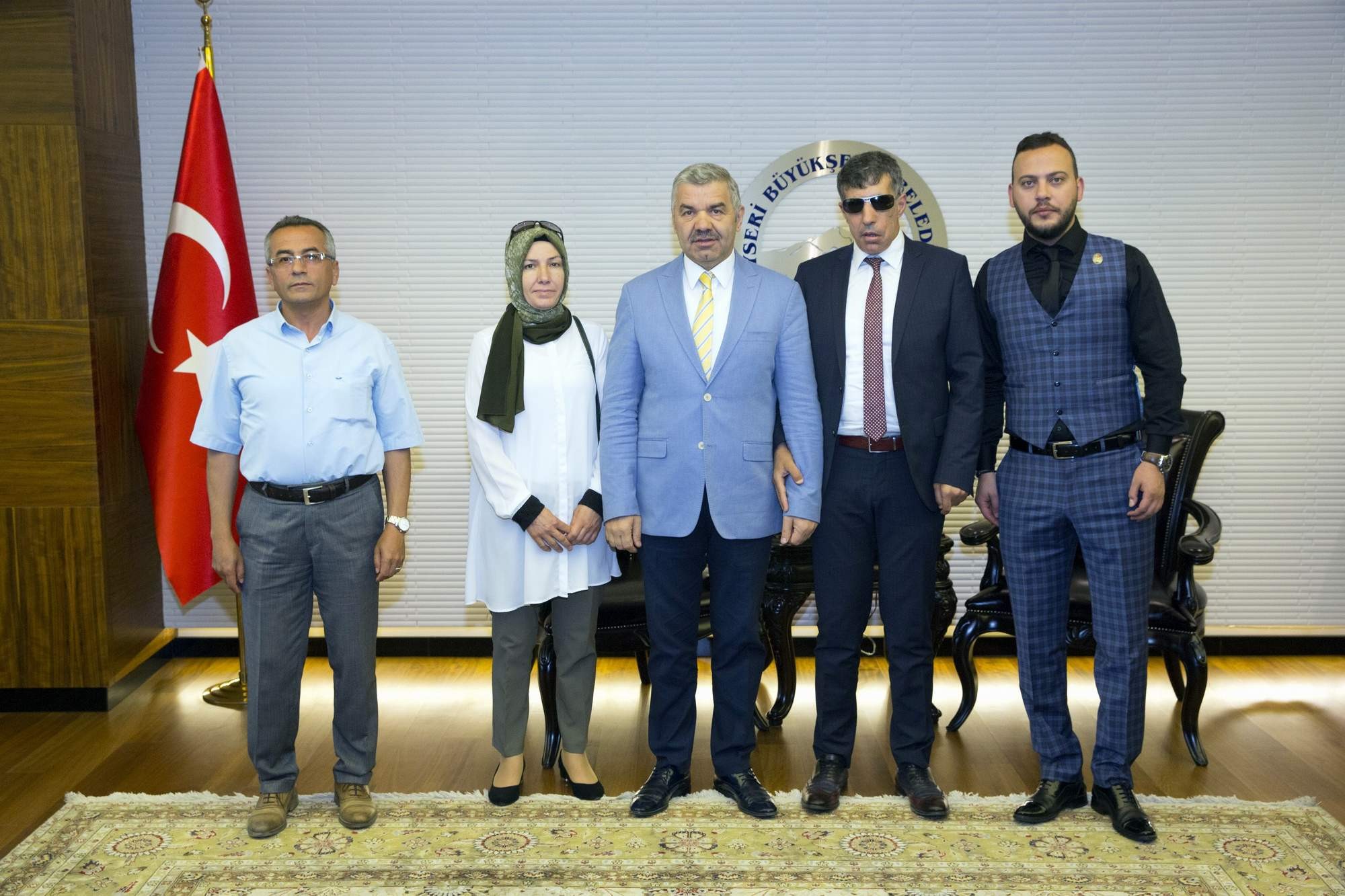 Şehit Aileleri ve Gaziler Dernekleri Başkanları, Başkan Mustafa Çelik’i ziyaret etti
