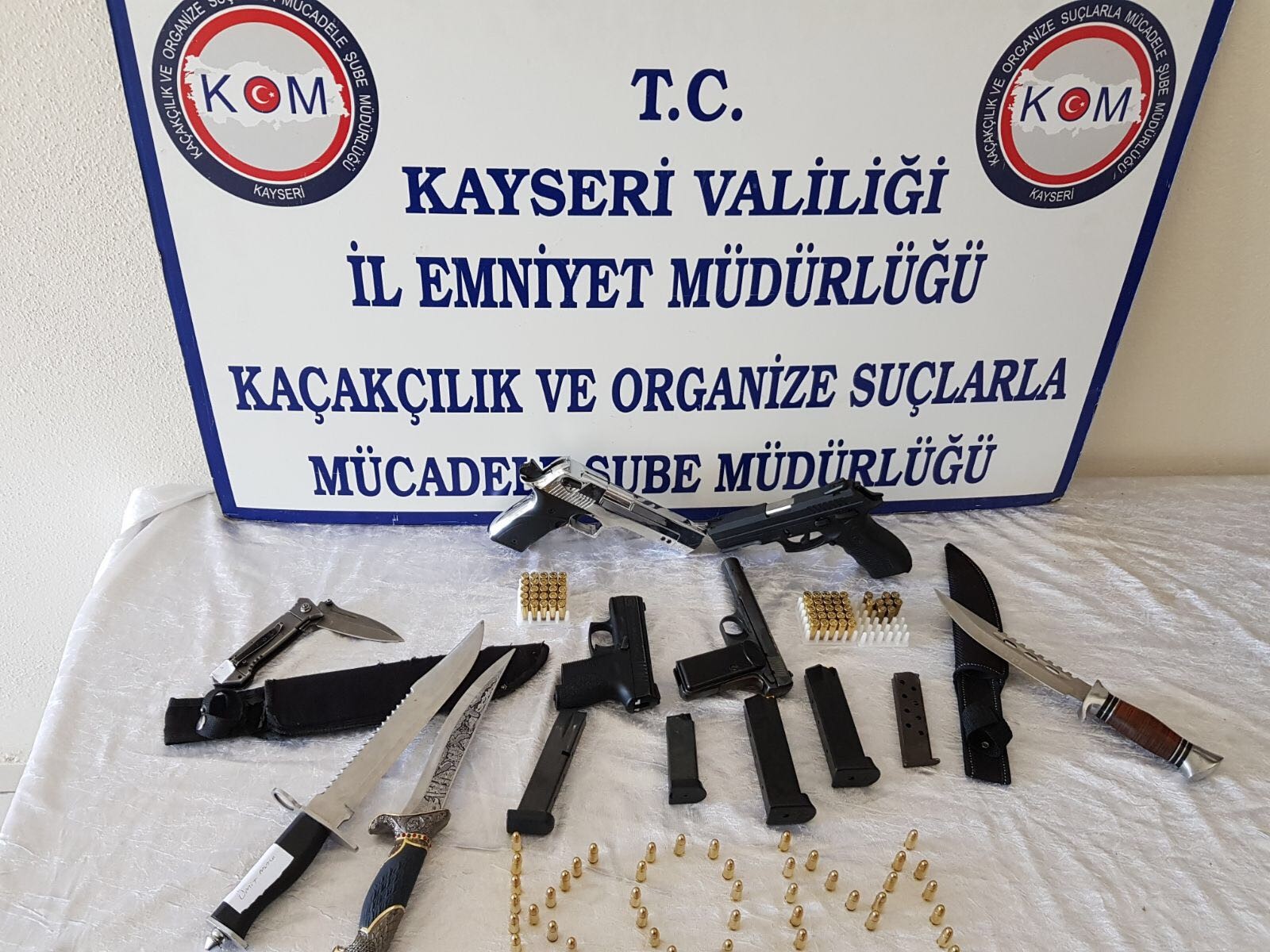 Kayseri’de silah operasyonu: 3 gözaltı