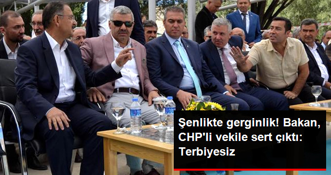 Şenlikte Gerginlik! Bakan Özhaseki, CHP’li Vekile Sert Çıktı: Terbiyesizlik Yapmayın