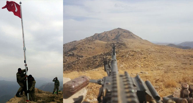 Türk askeri Kuzey Irak’taki Kokozer Dağı’na bayrak dikti