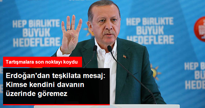 Erdoğan’dan AK Parti Teşkilatına Mesaj: Kimse Kendini Davanın Üzerinde Göremez