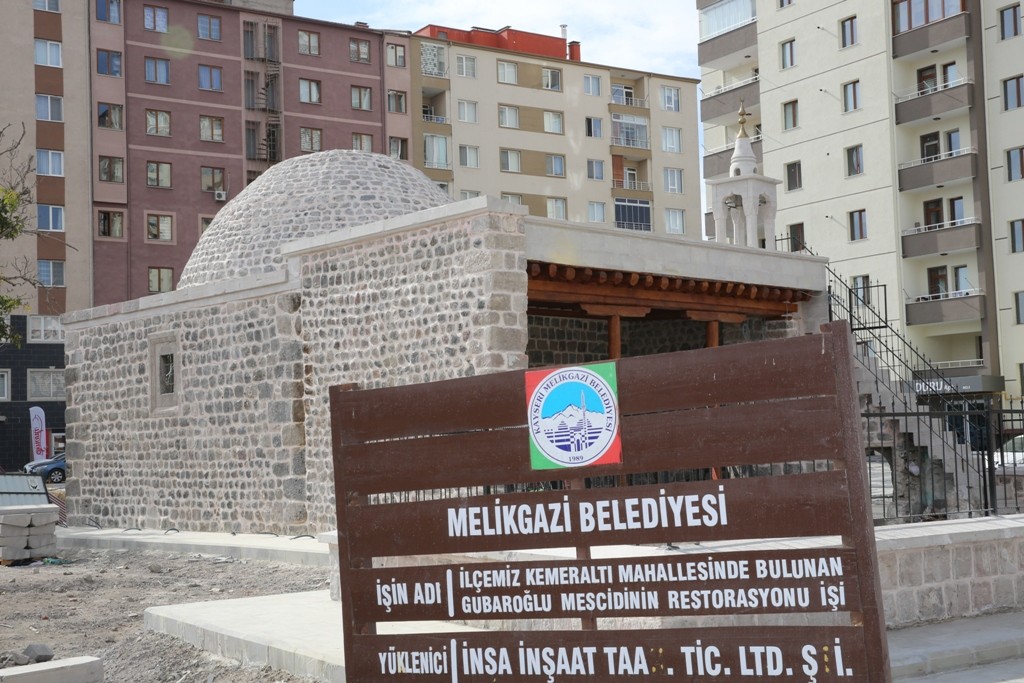Gubaroğlu Mescidi’nin onarımı Melikgazi Belediyesince yapıldı
