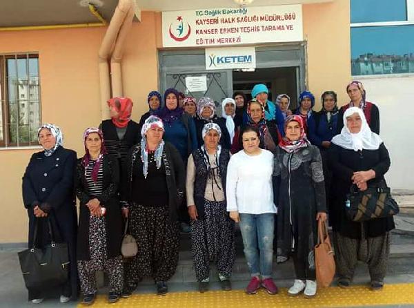 Sarız’da kanser  taraması devam ediyor