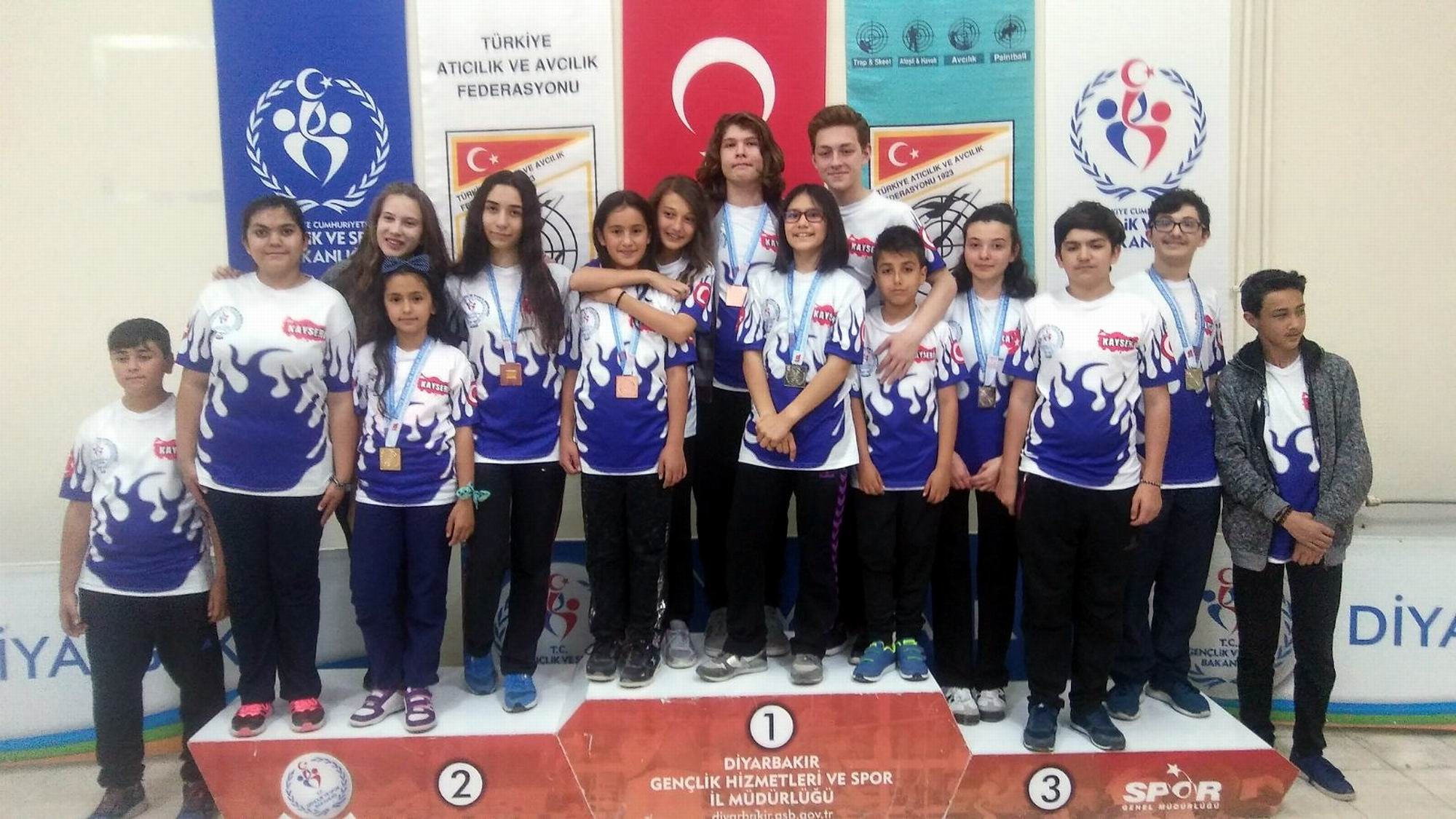 Kayserili sporcular Diyarbakır’dan madalyayla döndü