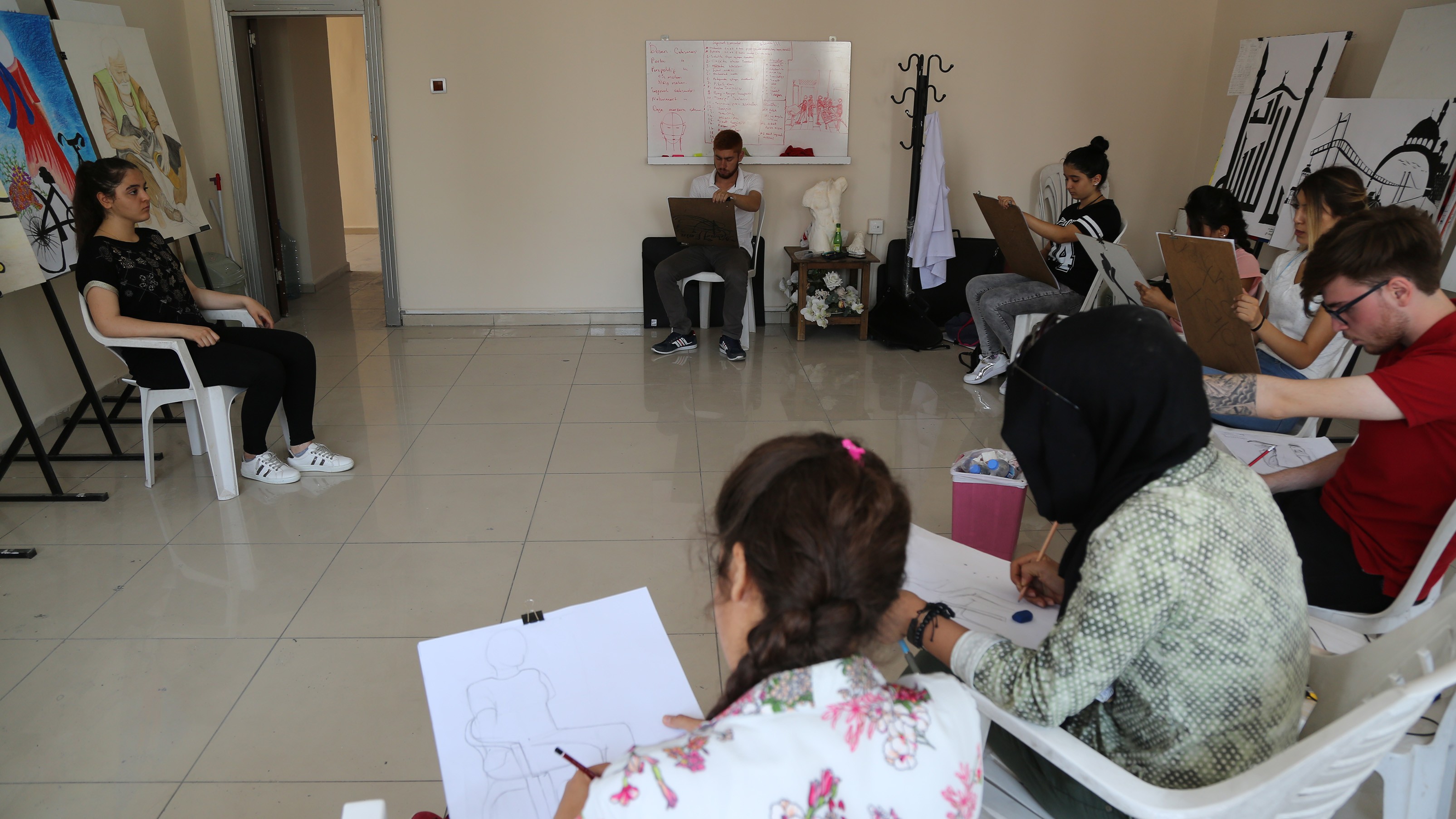 Yetenek sınavlarına Haliliye Belediyesi ile hazırlanıyorlar