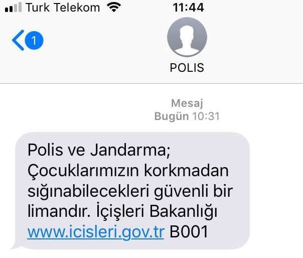 Polis’ten ‘Güvenli’ SMS