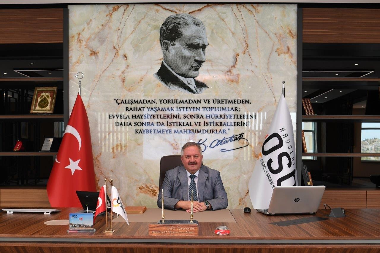 Kayseri OSB Yönetim Kurulu Başkanı Tahir Nursaçan’ın 30 Ağustos Zafer Bayramı Mesajı