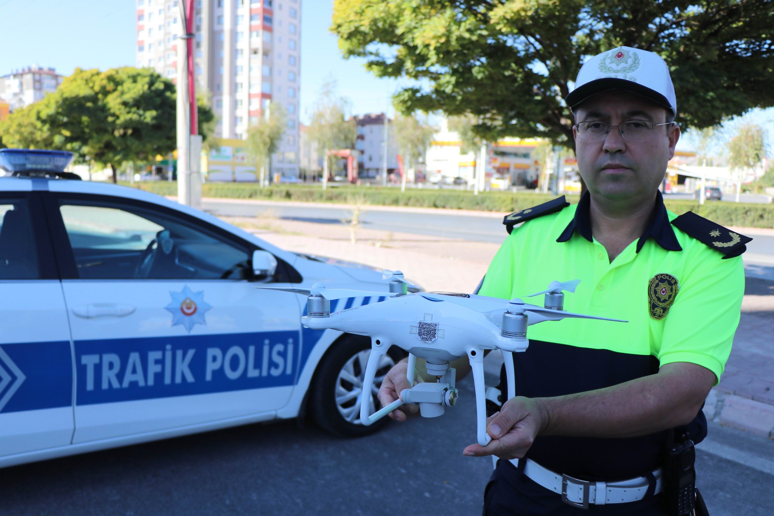 Kayseri’de ‘Drone’ ile trafik denetimleri arttı