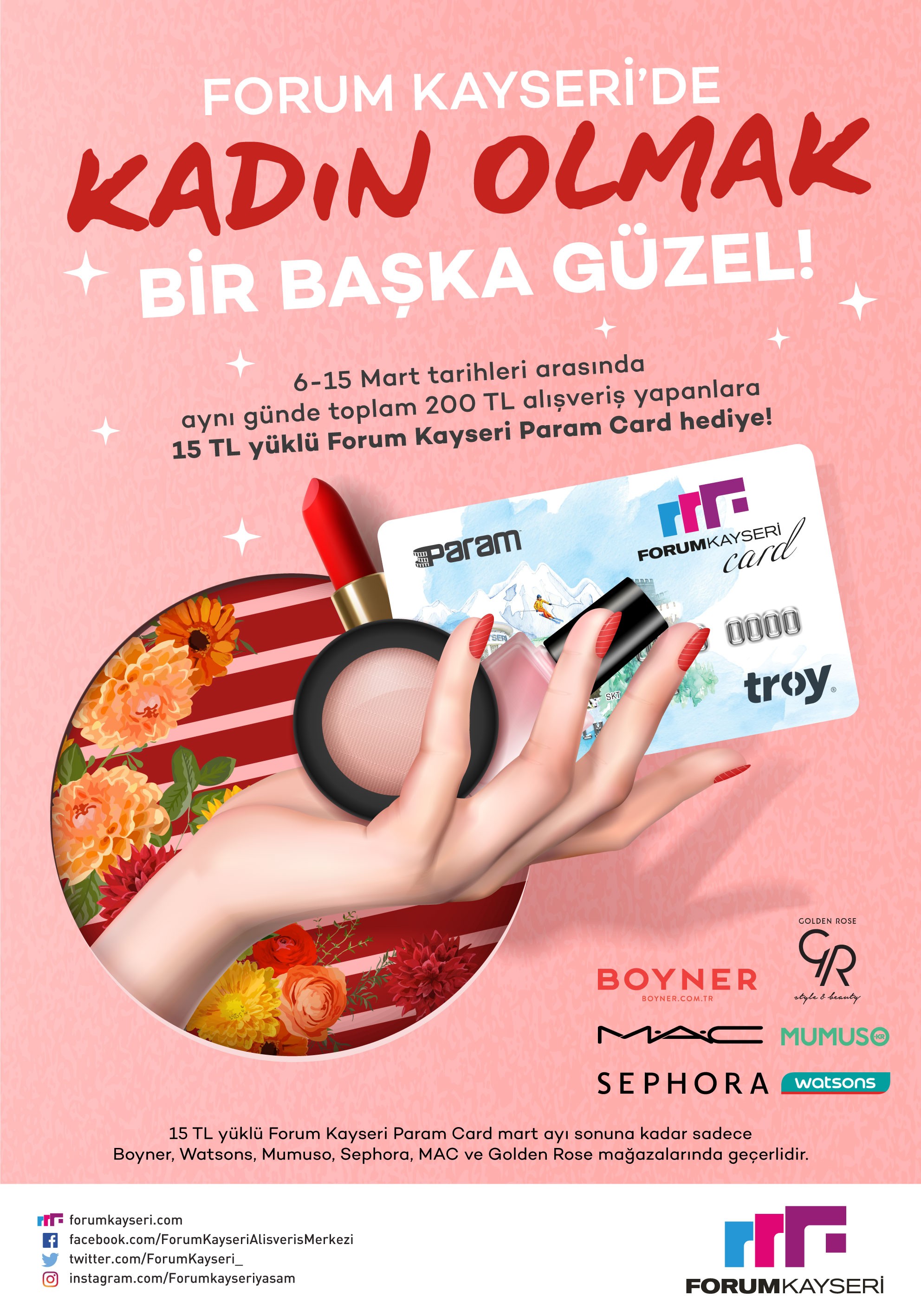 Tüm kadınlar Forum Kayseri’nin Güzellik Festivali’ne davetli