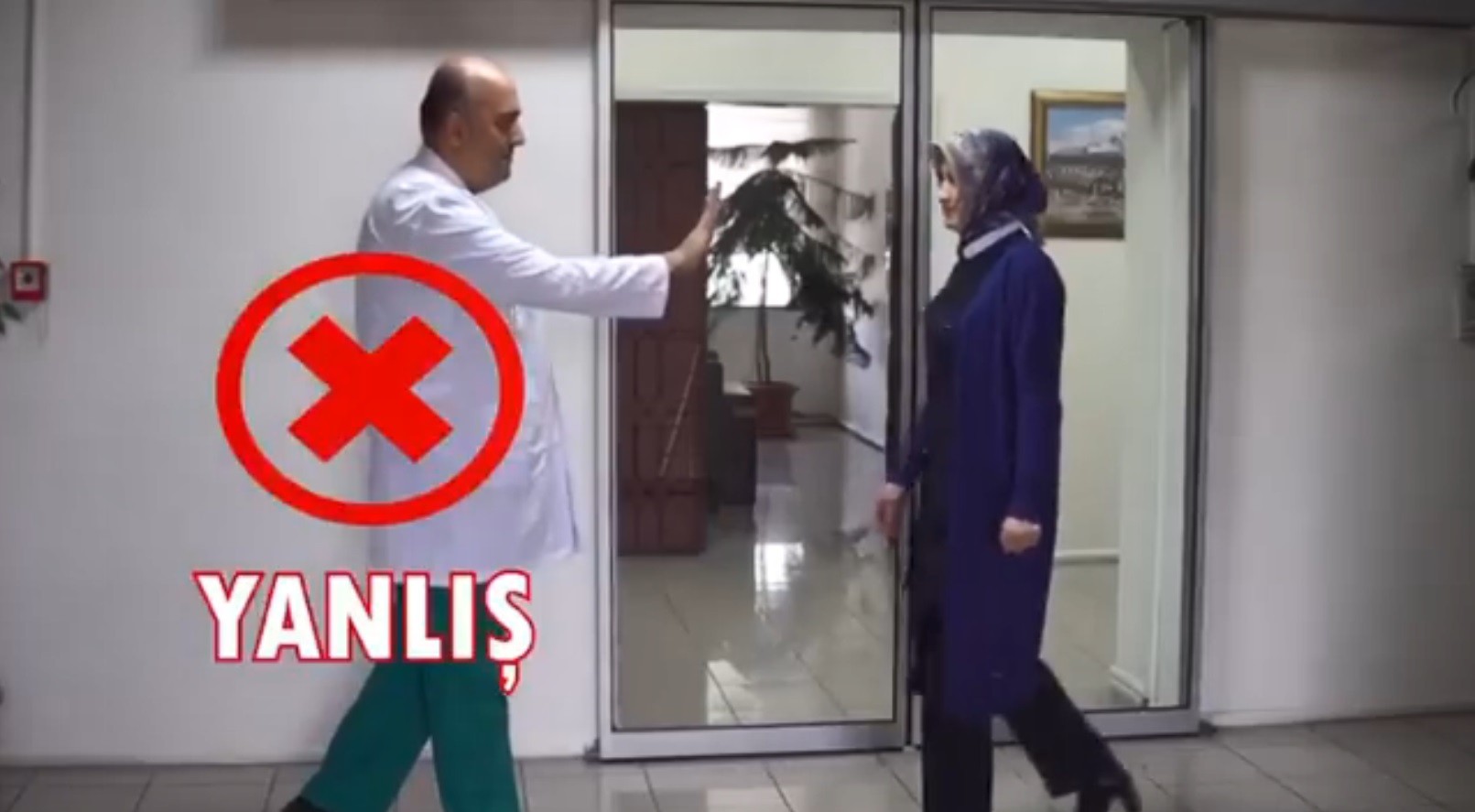 Kayseri Devlet Hastanesi korunma tedbirleri ile ilgili video yayınladı