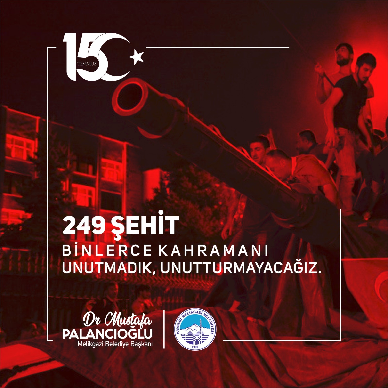 Başkan Palancıoğlu: “15 Temmuz, tarihin en büyük demokrasi derslerinden biridir”