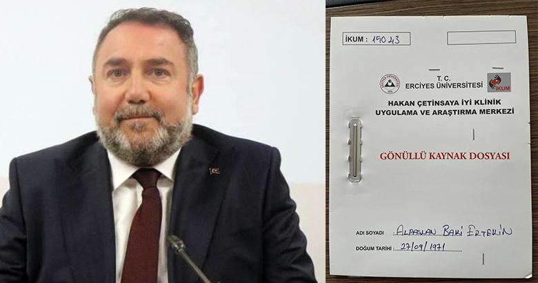 Erciyes Anadolu Holding CEO’su Alpaslan Baki Ertekin yerli aşı için gönüllü oldu